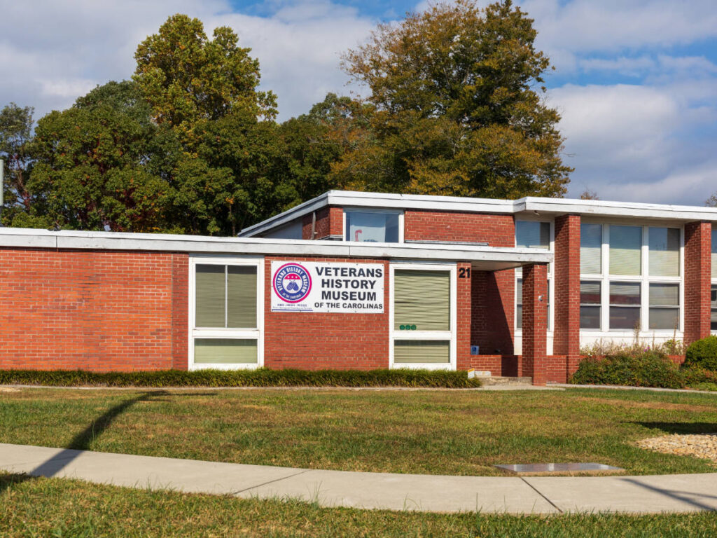 The Veterans History Museum of the Carolinas from the outside