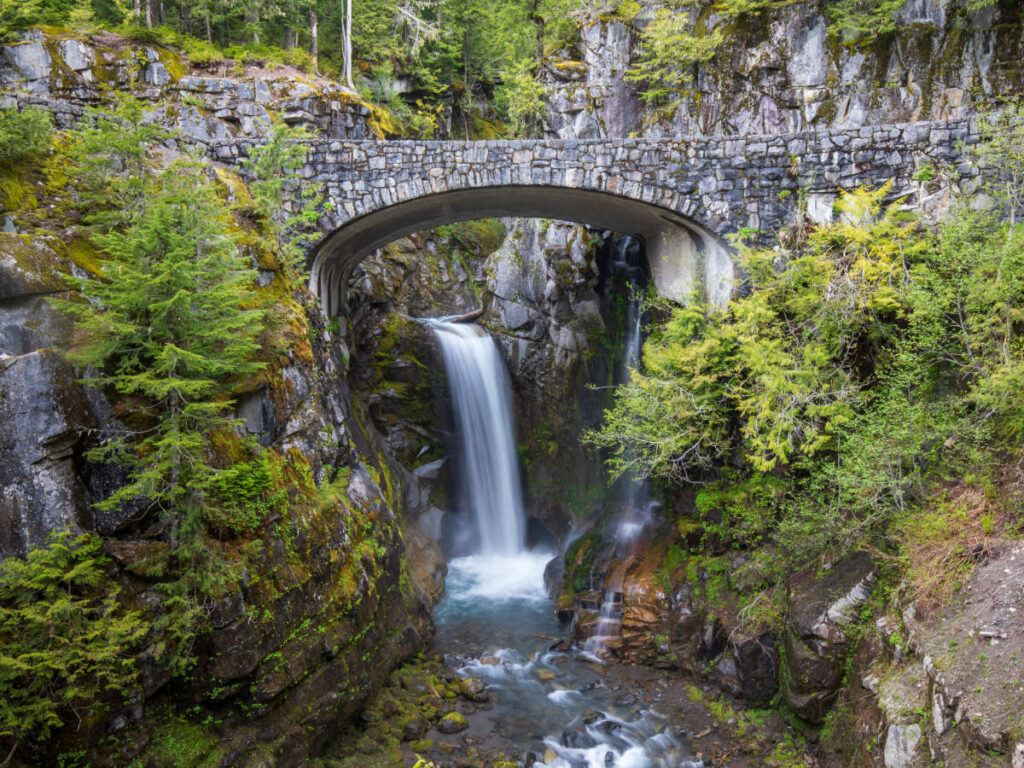 Scenic view at the Christine Falls Bridge