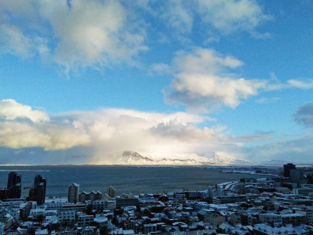 Overlooking view at Hallgrímskirkja