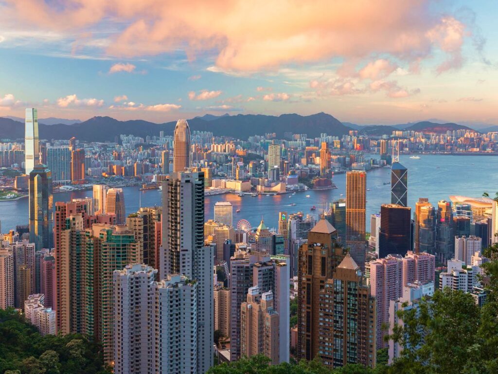 View of Kowloon and Hong Kong Island from Victoria Peak