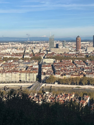 View from the Metallic tower of Fourvière