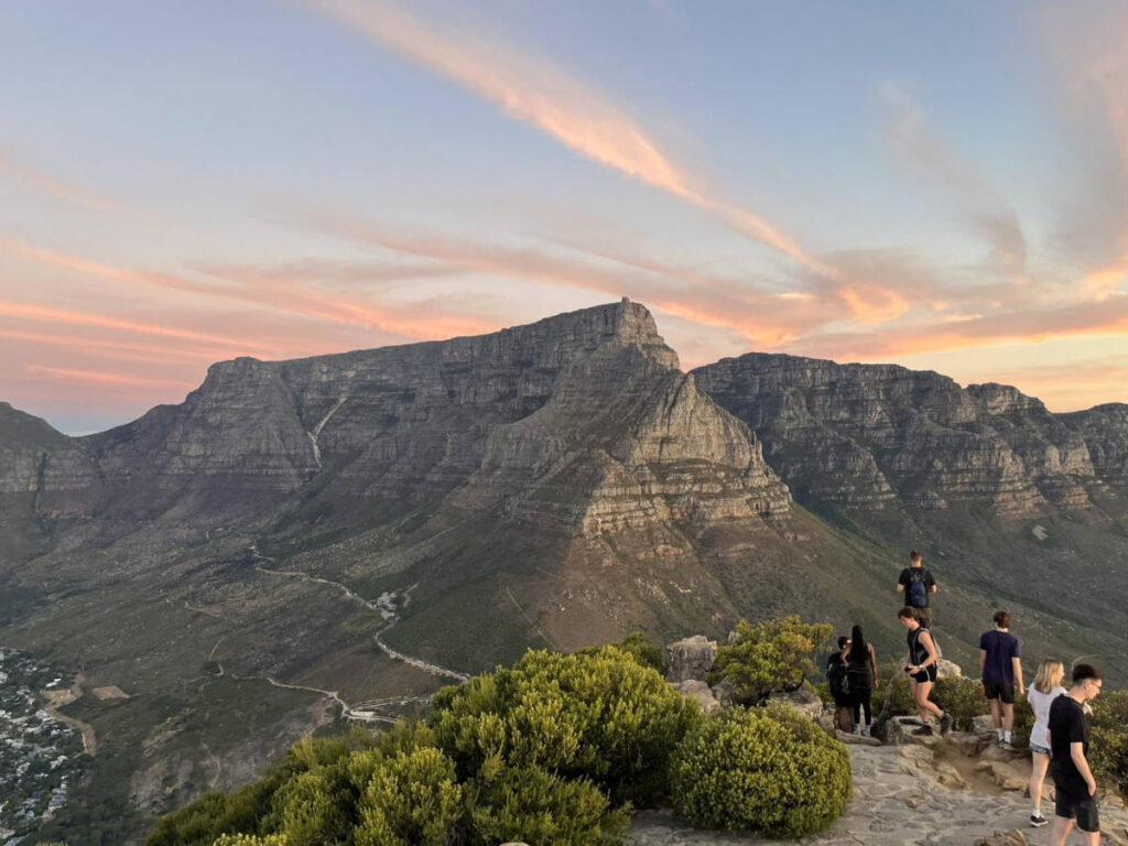 Scenic view from the Lion’s Head at sunset