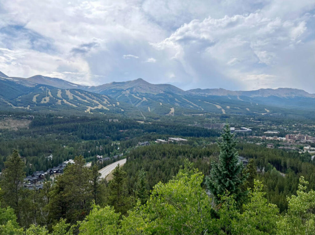 Scenic overlooking view of the greenery from the Little Mountain