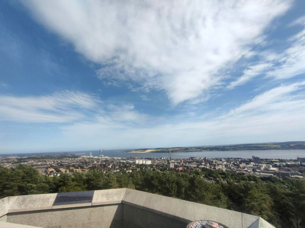 View of Dundee from Dundee Law volcanic peak