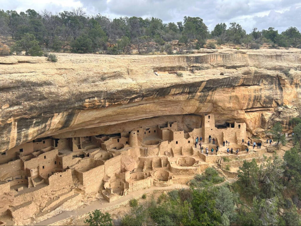 Overlooking view of the Mesa Verde UNESCO site