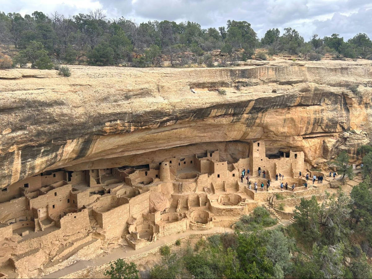 Overlooking view of the Mesa Verde UNESCO site