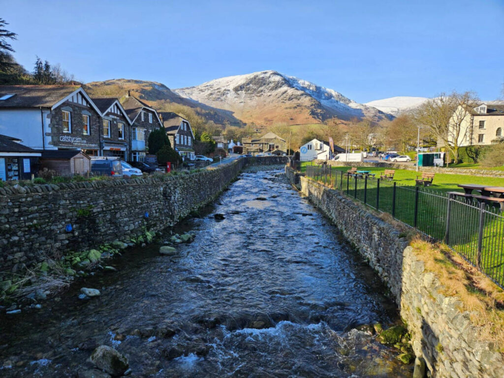 The village of Glenridding and the beautiful panoramic views