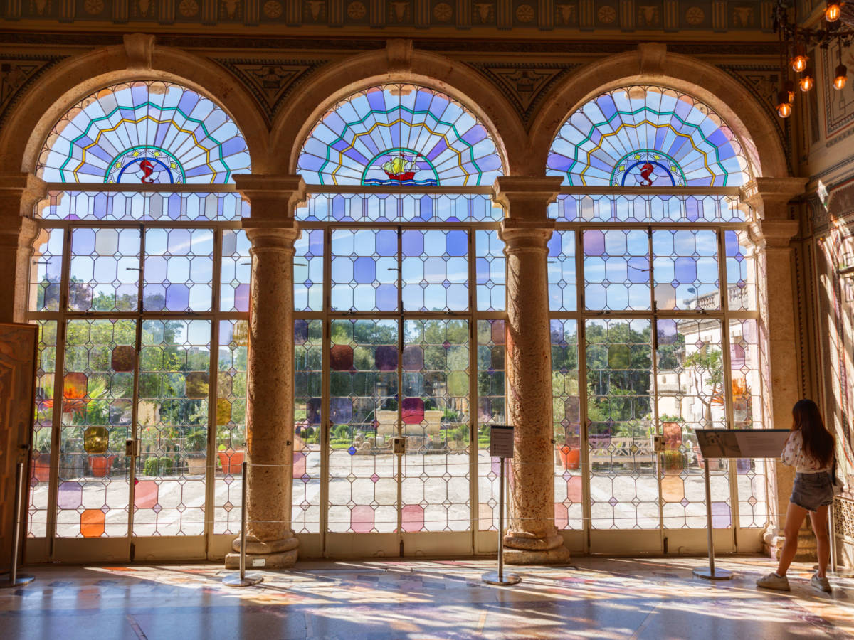 View inside the Vizcaya Museum
