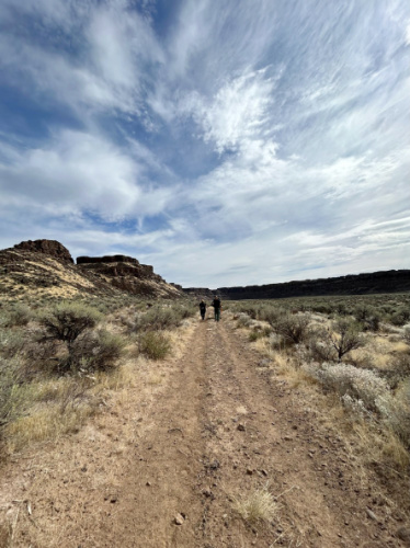 View of the hiking trail in Washington’s Frenchman Coulee