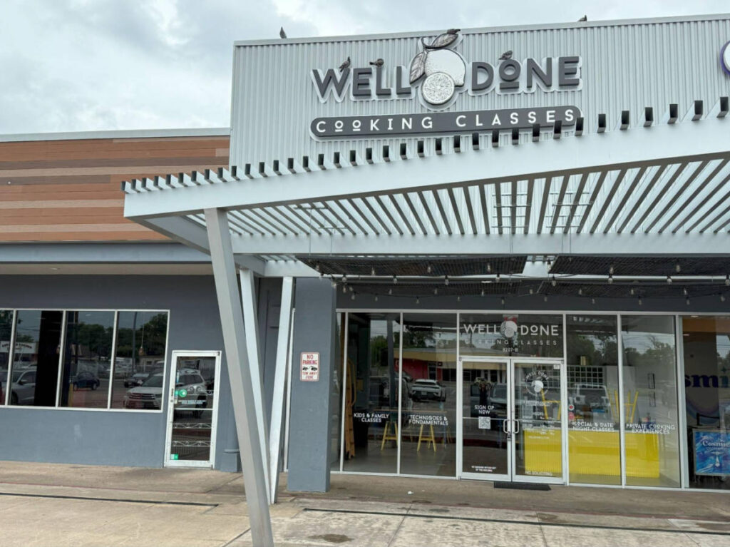 Exterior and entrance view of the Well Done Cooking Classes