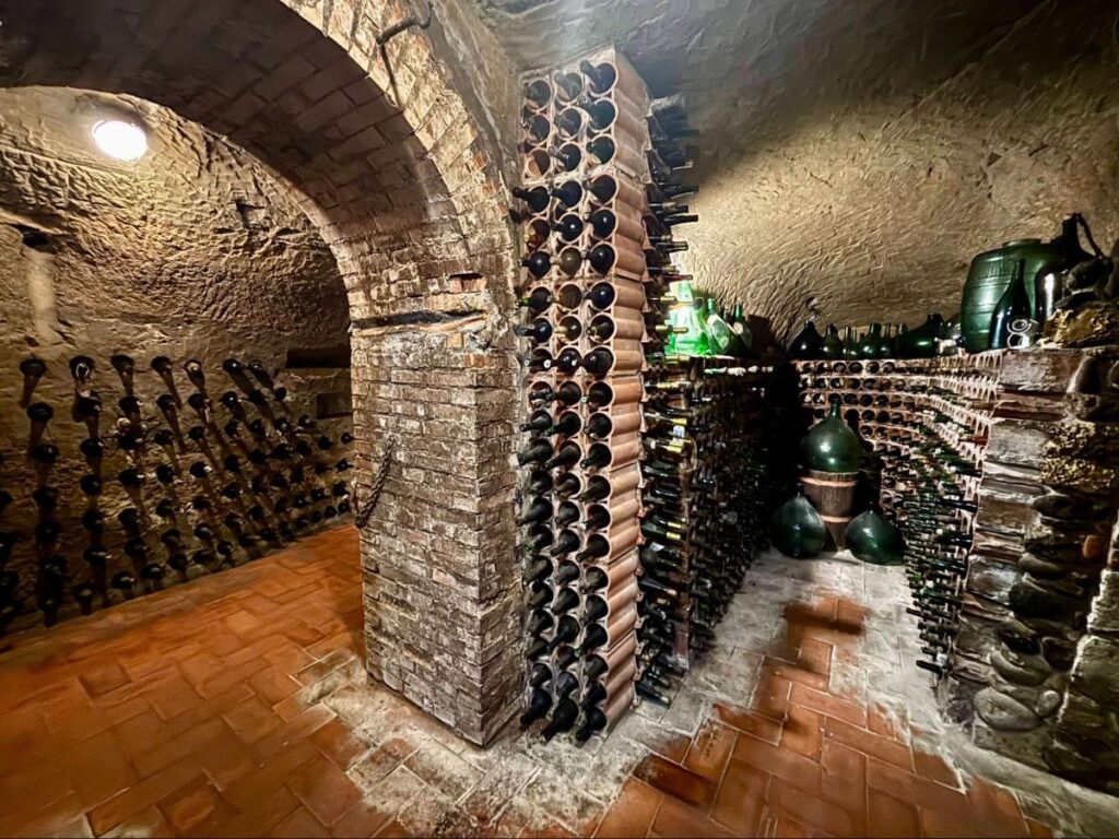Wines stored in the Etruscan caves