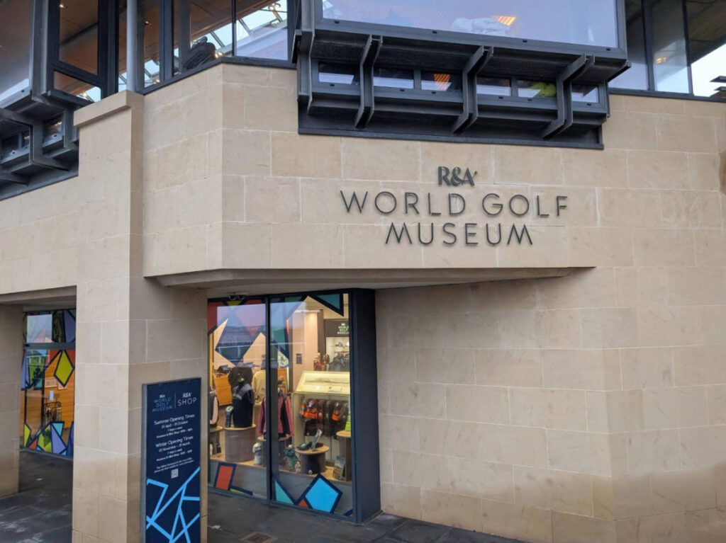 View at the entrance of the World Golf Museum