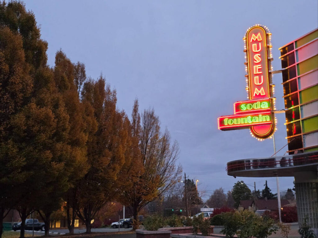 View at the soda fountain in Yakima Valley Museum