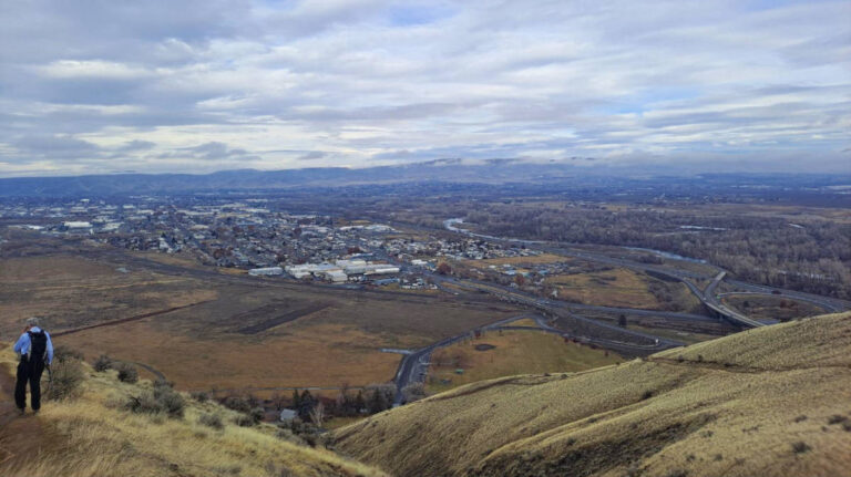 View of Yakima and Union Gap from a hilltop in Yakima