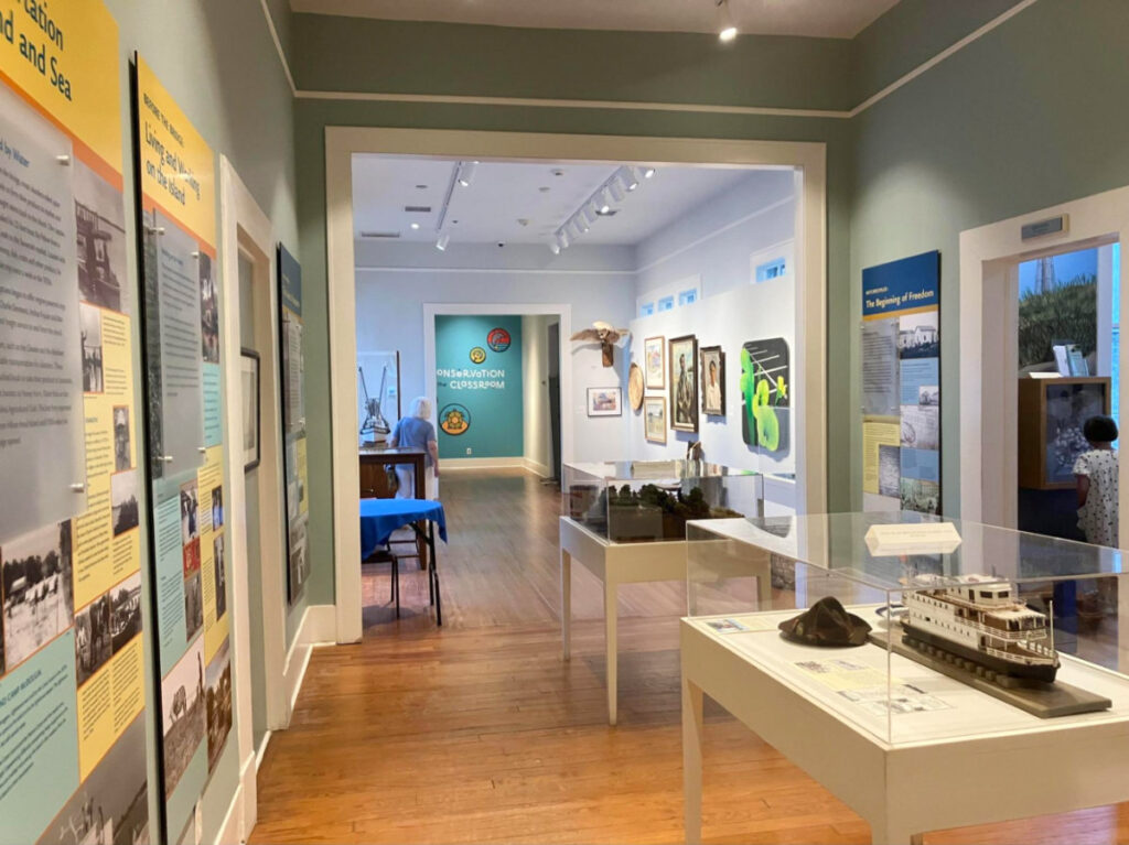 An inside view of the Coastal Discovery Museum